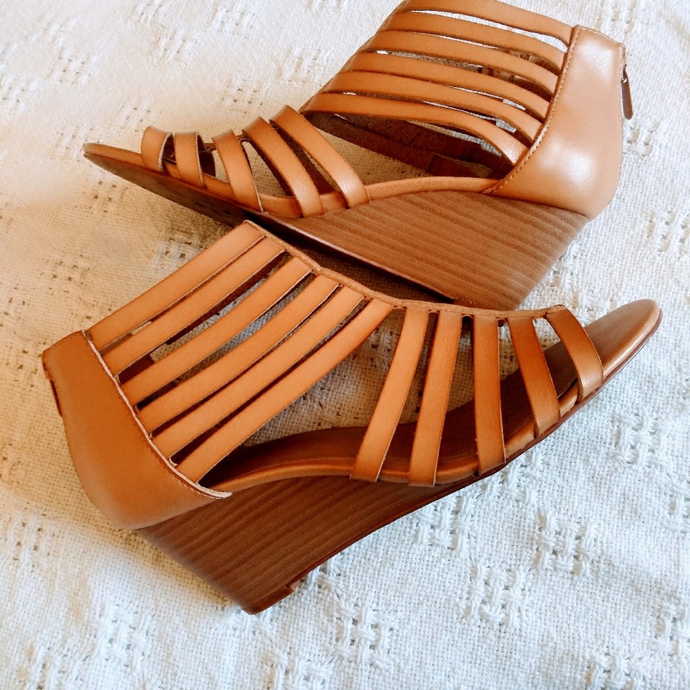 Torrid Gladiator Wedges (Nude) Size 9W